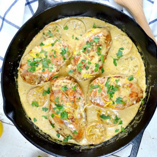 Creamy Lemon Skillet Chicken