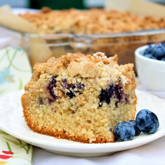 Gluten Free Blueberry Crumb Cake
