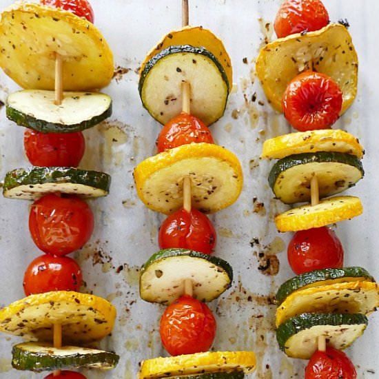Easy Italian Zucchini Kabobs