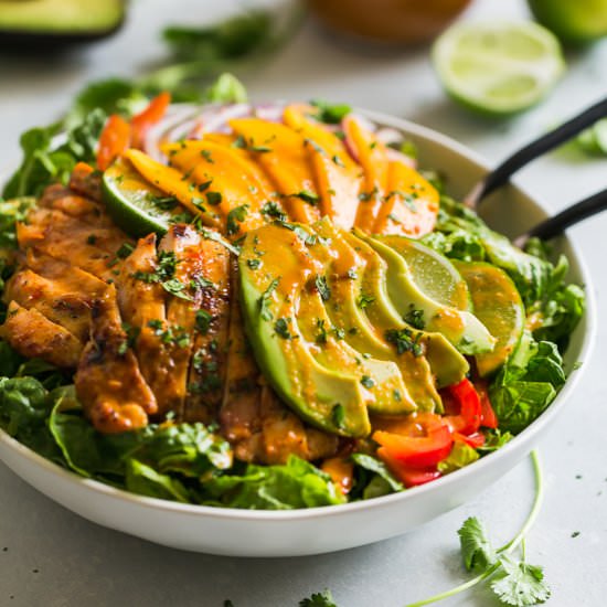 Grilled Sweet Chili Chicken Salad