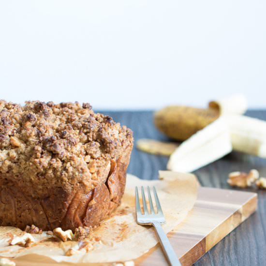 Vegan Cinnamon Crunch Banana Bread