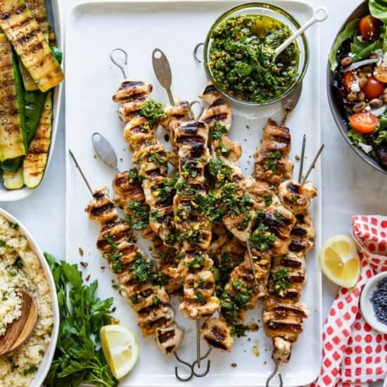 chicken kebabs