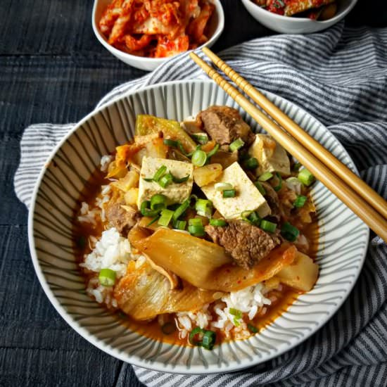 Beef, Kimchi & Potato Stew
