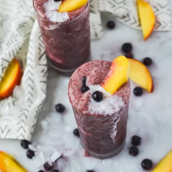Blueberry peach agua fresca