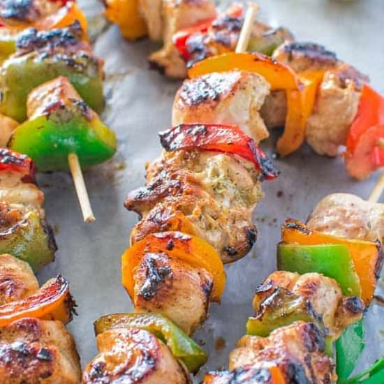 EASY CHICKEN KEBABS