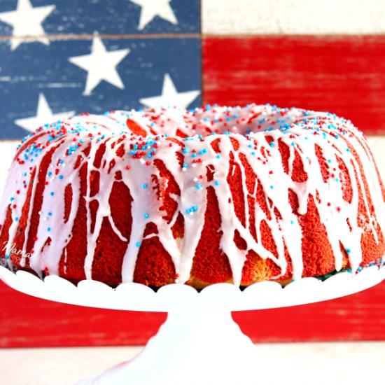 Firecracker Almond Bundt Cake