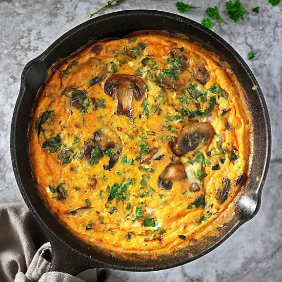 Spinach Mushroom Bake