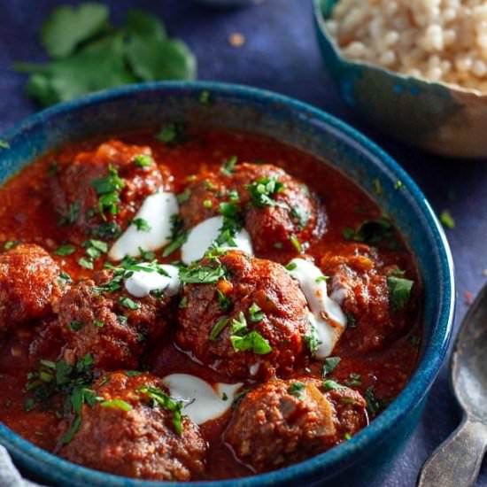 Slow Cooker Moroccan Beef Meatballs