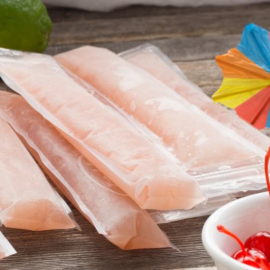 Spiked Cherry Limeade Ice Pop