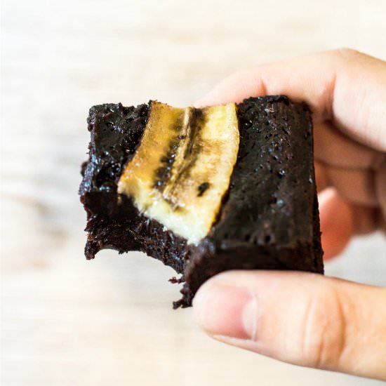 Fudgy Banana Brownies