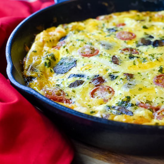 Turkey Sausage & Spinach Frittata