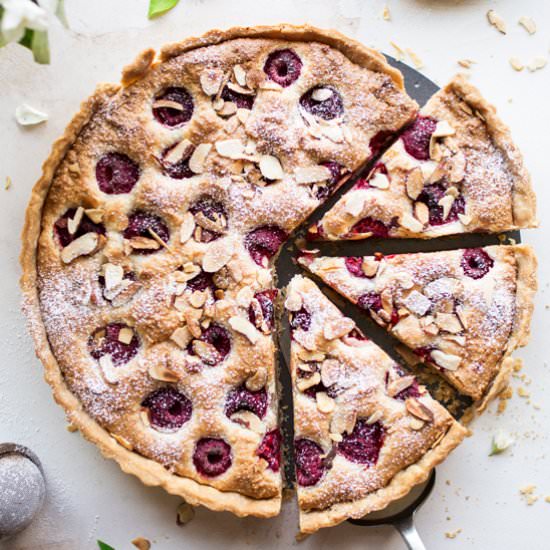Vegan bakewell tart