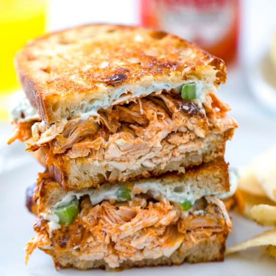 Buffalo Chicken Grilled Cheese