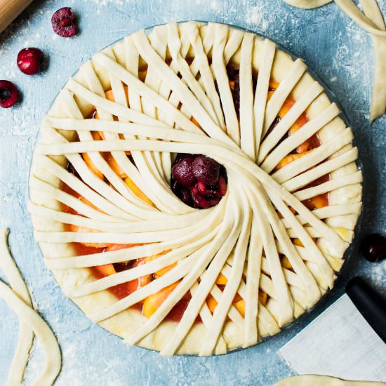 Peach & Cherry Pie