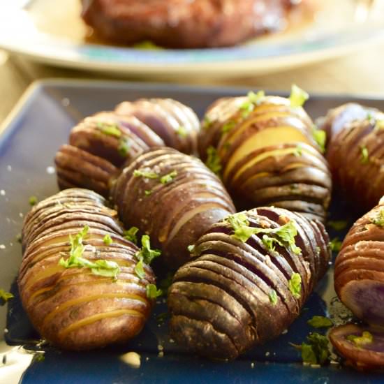 Grilled Hasselback Potatoes