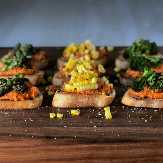 Red Pesto Bruschetta