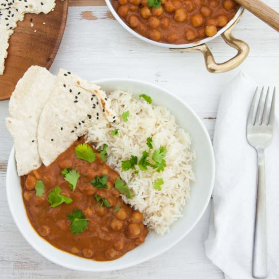 15-Minute Vegan Chickpea Curry
