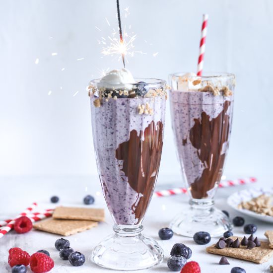 Blueberry Pie Milkshake