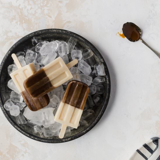 Caramel Macchiato Popsicles