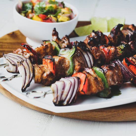 Turkey Fajita Kabobs