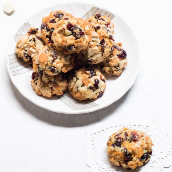 Cranberry Cornflakes Cookies