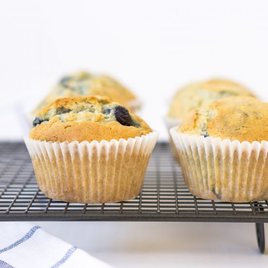 Dairy-Free Blueberry Muffins
