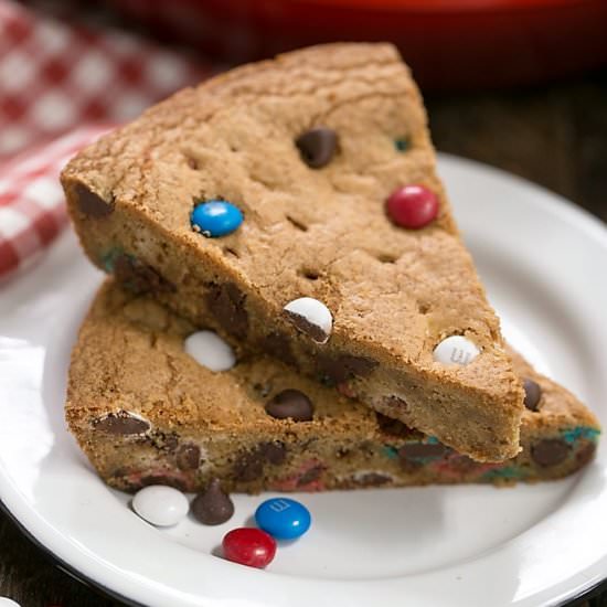 Patriotic  Skillet Cookie