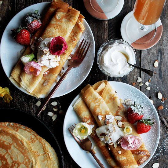 Amaretto Crepes
