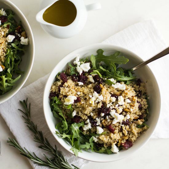 Rosemary Quinoa Salad with Cherries