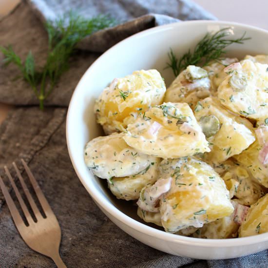 Creamy+herby potato salad