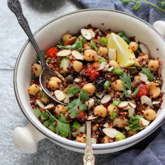 Quinoa chickpea salad