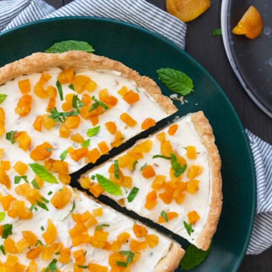 Mascarpone & Dried Apricot Tart