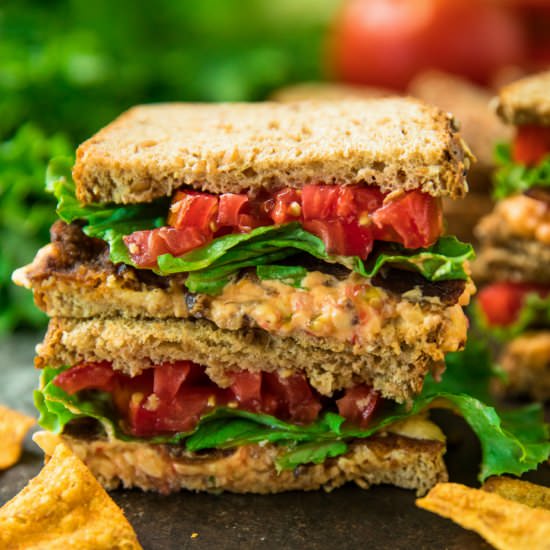 pimiento cheese BLT sandwiches