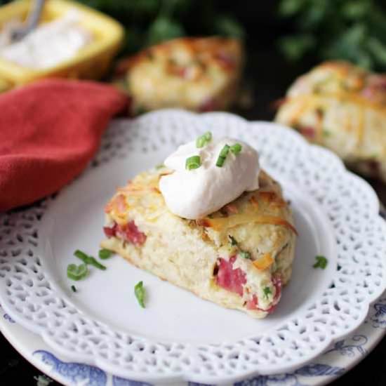 Ham and Gruyère Scones