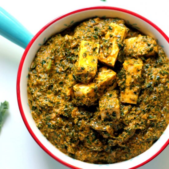 Kale Paneer Curry