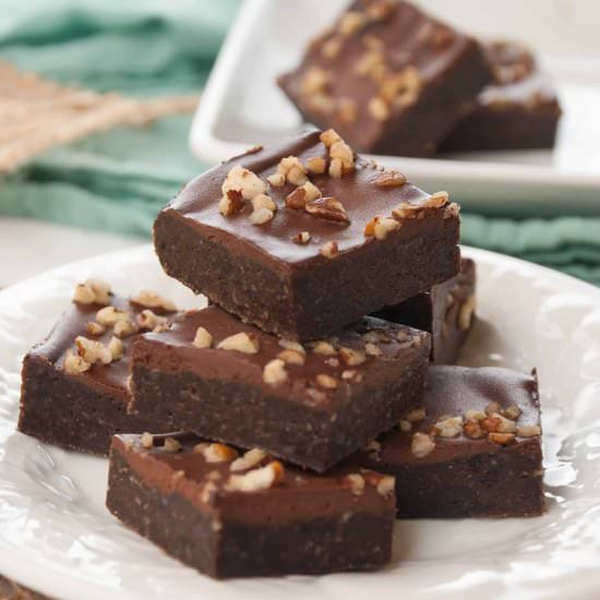 Healthy Double Chocolate Brownies