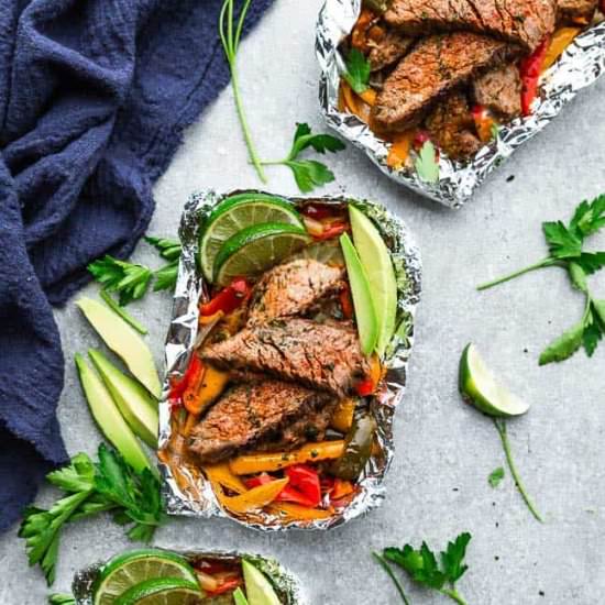 Steak Fajita Foil Packets