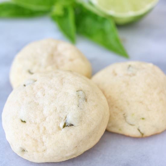 Lime Basil Cookies