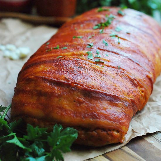 Blue Cheese Bacon Buffalo Meatloaf