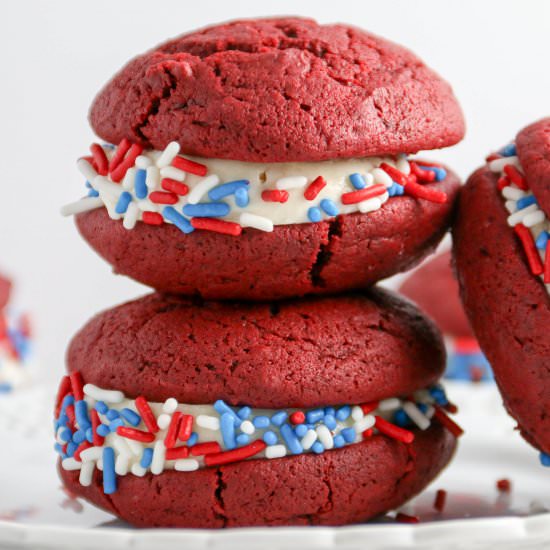 Red Velvet Whoopie Pies