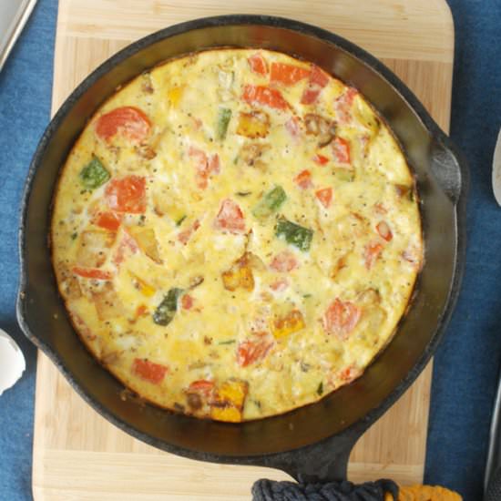 Zucchini Tomato Fritatta