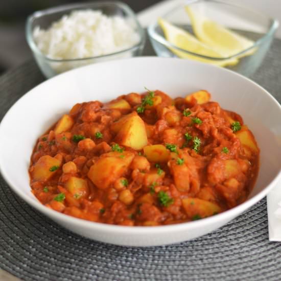 Potato and Chickpea Curry