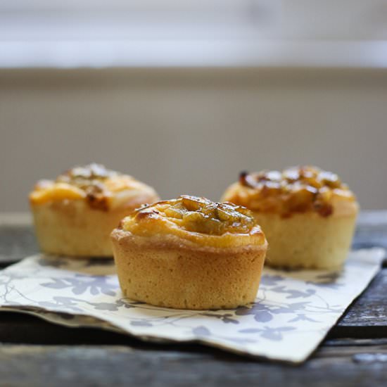 Gooseberry Custard Friands