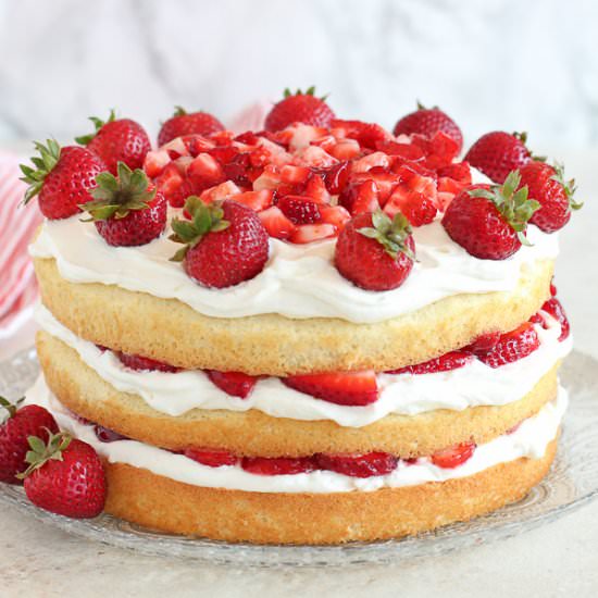 Strawberry Shortcake Cake