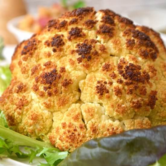 Whole Roasted Cauliflower