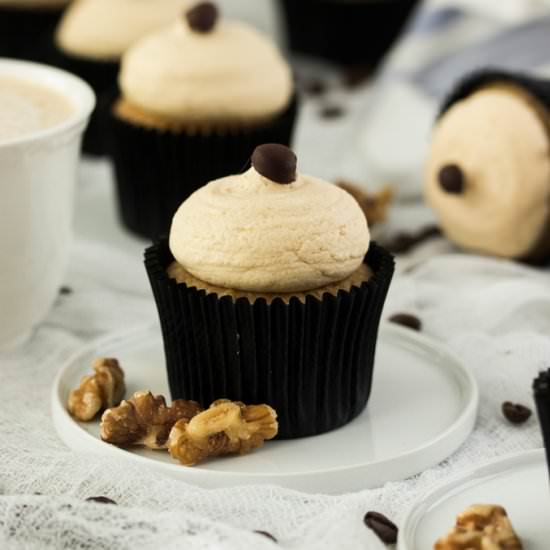 Walnut and Coffee Cupcakes