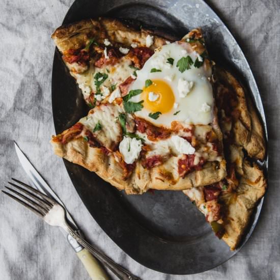 Grilled Shakshuka Pizza