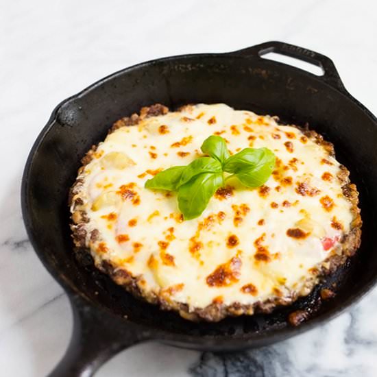 Beef Crust Pizza