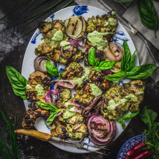 Basil Green Goddess Grilled Chicken