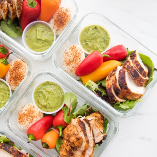 healthy mexican chicken meal prep
